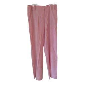 St. John Sport Linen Blend Pink Pants Size 12